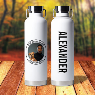 Zum besten Hund-Vater je benutzerdefiniertes Foto  Trinkflasche