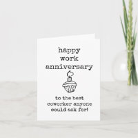 Zum besten Kollegen, Happy Work Anniversary Card