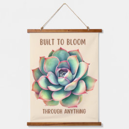 zum Blühen errichtet Wandteppich Mit Holzrahmen