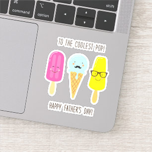 Zum Coolststen Pop - Vatertag Aufkleber