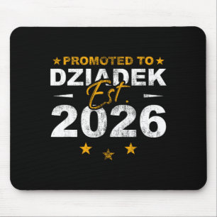 Zum Dziadek 2026 befördert lustige neue Großvater- Mousepad