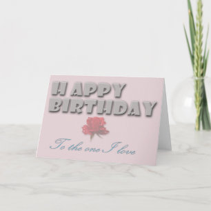ZUM EINEN I LIEBE - GEBURTSTAG KARTE