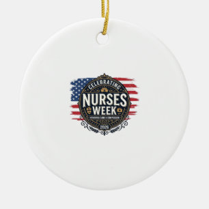 Zum Feiern der Pflegekräftewoche 2026 Patrioten Vi Keramik Ornament