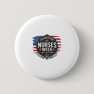 Zum Feiern der Pflegekräftewoche 2026 Patrioti sch Button