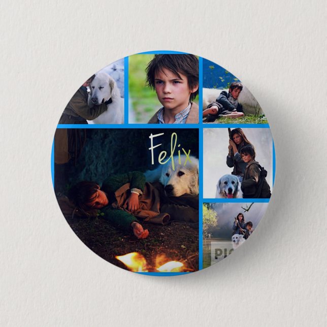 zum Film "Belle et Sebastien" Button (Vorderseite)