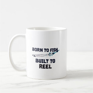 Zum Fischen geboren Kaffeetasse