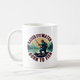 Zum Fischen geboren Kaffeetasse