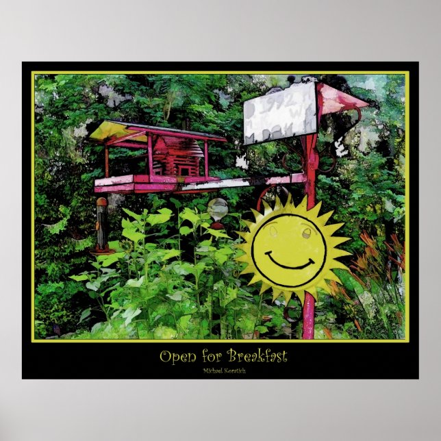 Zum Frühstück geöffnet Poster (Vorne)