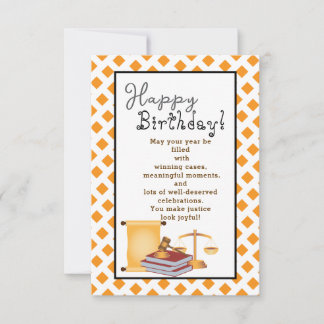 Zum Geburtstag eines schönen Anwalts Karte