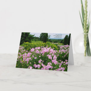 Zum Geburtstag - Garten mit Aussicht Karte