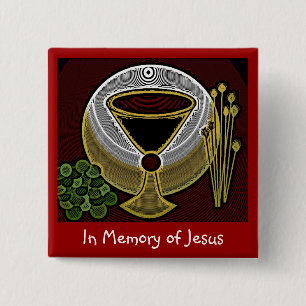 Zum Gedenken an Jesus Button