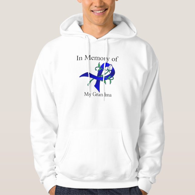 Zum Gedenken an meine Großmutter - Darmkrebs Hoodie (Vorderseite)
