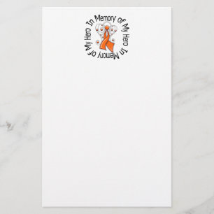 Zum Gedenken an meine Held-Leukämie-Engels-Flüge Briefpapier