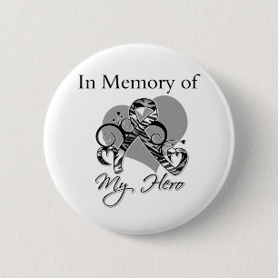 Zum Gedenken an meinen Held-Neuroendocrin-Krebs Button