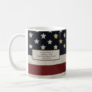 Zum Gedenken an Veteranen des amerikanischen Flagg Kaffeetasse