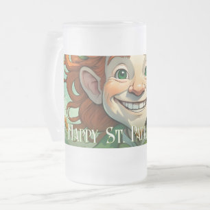 Zum Glück am St. Patrick's Day Mattglas Bierglas