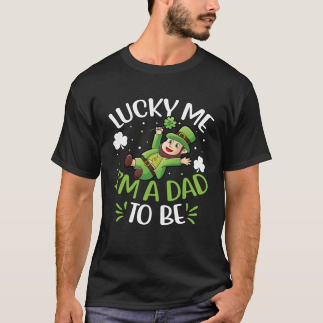 Zum Glück bin ich ein Vater, Men St Patricks Day P T-Shirt (Vorderseite)