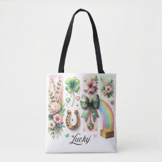 Zum Glück Brushstroke, St. Patrick's Day Tasche