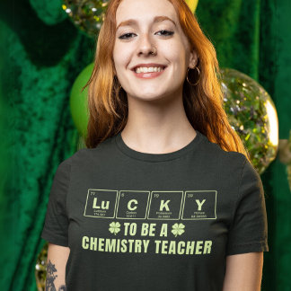 Zum Glück Chemielehrer St. Patrick's Day T-Shirt