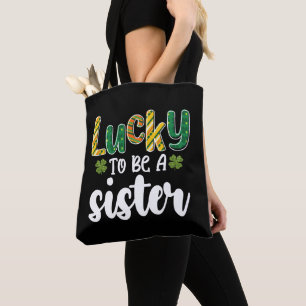 Zum Glück ein Schwesterfamilie St Patrick's Day zu Tasche