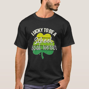 Zum Glück ein Sozialarbeiter-Kleeblatt der Schule T-Shirt