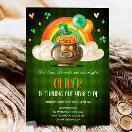 Zum Glück ein St. Patrick's Day Boy zum ersten Geb Einladung
