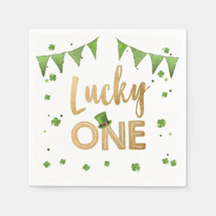 Zum Glück ein St. Patrick's Day Paper Napkin Clove Serviette