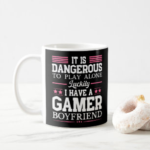 Zum Glück habe ich eine Gamer Girlfriend Funny Cou Kaffeetasse