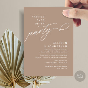 Zum Glück immer nach dem Party, moderne Hochzeitsf Einladung