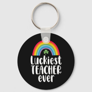 Zum Glück Lehrer je Schule Geschenk St Patricks Da Schlüsselanhänger