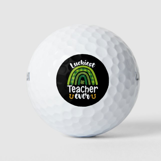 Zum Glück Lehrer je Schule St Patrick's Day Golfball (Vorderseite)