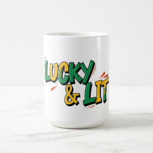 Zum Glück & Lit St. Patrick's Day Kaffeetasse