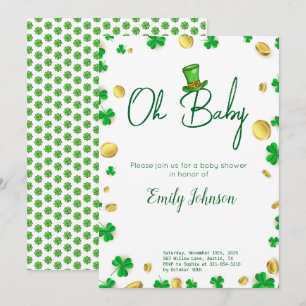 Zum Glück Little One - St. Patrick's Day Baby Show Einladung