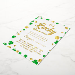 Zum Glück Little One - St. Patrick's Day Baby Show Folieneinladung