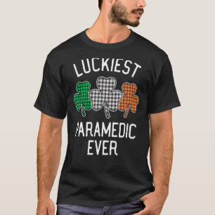 Zum Glück paramedic Ever St Patrick's Day Irish Fl T-Shirt