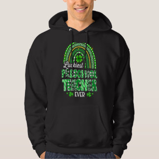 Zum Glück Preschool Lehrer je Rainbow St Patrick Hoodie