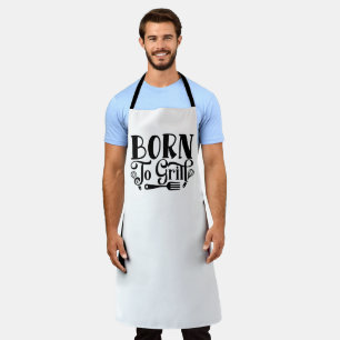 Zum Grillen geboren Schürze