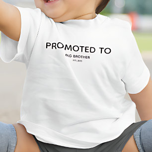 Zum großen Bruder befördert Schwangerschaftsankünd Kleinkind T-shirt