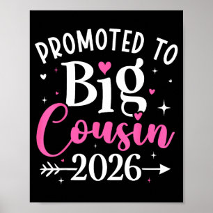 Zum großen Cousin befördert 2026 Cousin Baby Ankün Poster