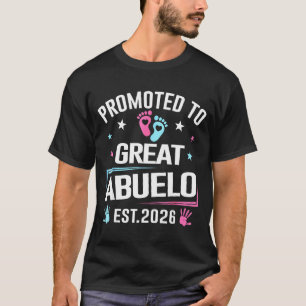 Zum Großvater Abuelo Est 2026 Schwangerschaftsankü T-Shirt
