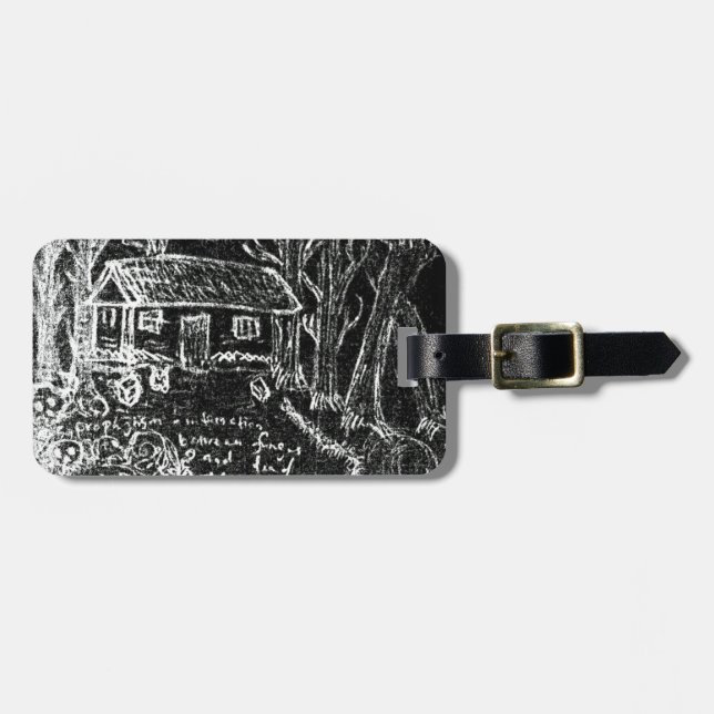 zum Happy End oder zum gebrochenen Herzen Gepäckanhänger (Vorderseite horizontal)