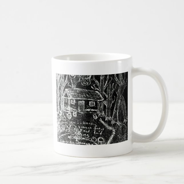 zum Happy End oder zum gebrochenen Herzen Kaffeetasse (Rechts)