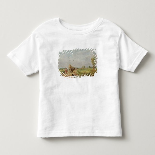 Zum Hayfield gehen, 1853 (Öl auf Millboard) Kleinkind T-shirt (Vorderseite)