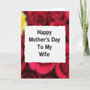Zum Hochzeitstag meiner Frau Glückwunschkarte Karte