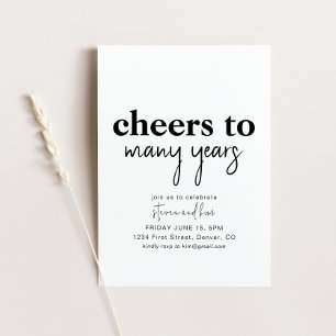 Zum Hochzeitstag - Prost auf viele Jahre - Party E Einladung