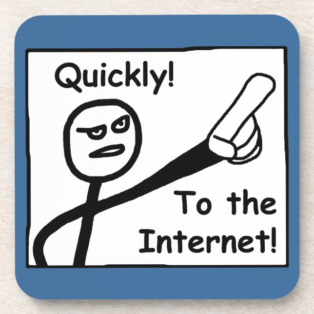 Zum Internet Untersetzer (Vorderseite)