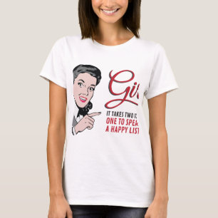 Zum Klatschen braucht man zwei - eine zum Sprechen T-Shirt
