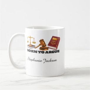Zum lustigen Streiten geborener Anwalt Kaffeetasse