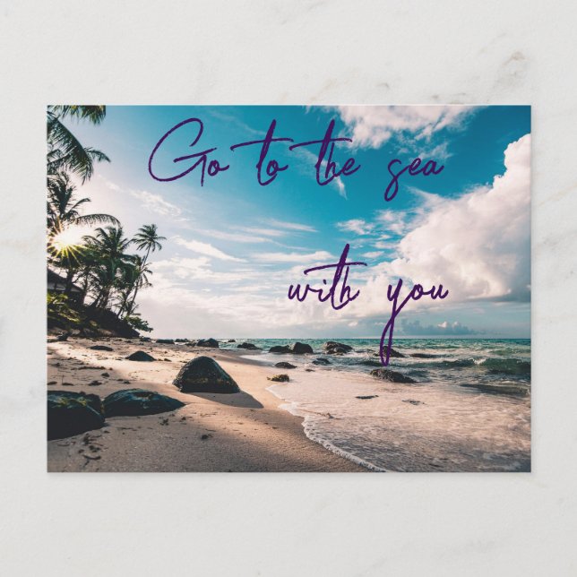 Zum Meer Postkarte (Vorderseite)