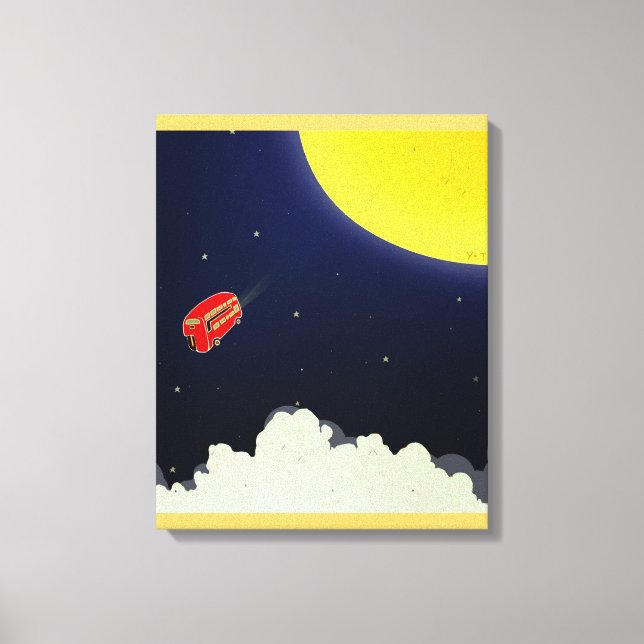 Zum Mond Leinwanddruck (Vorderseite)